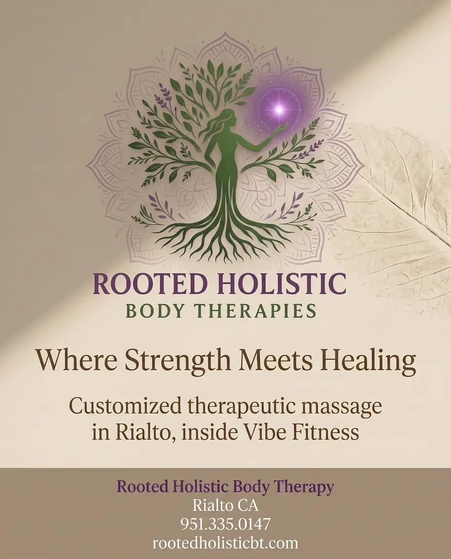 Rooted Holistic Body Therapy ad created by Web Guy Nick