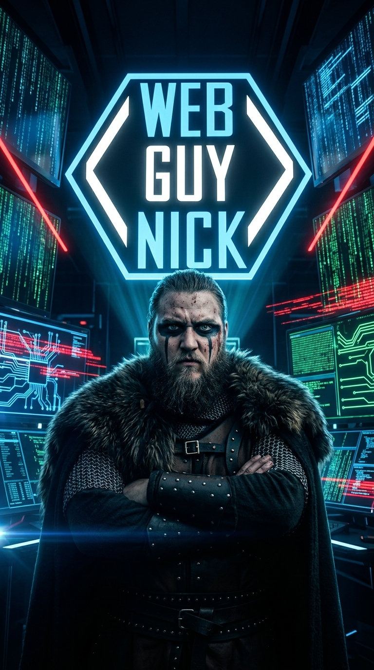 Cinematic AI generated frame of a viking character in a dark command center using a Higgsfield saved character reference